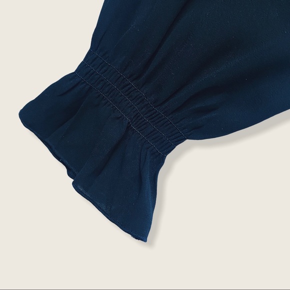 Notations Co. Black blouse with ruffle detailing - Picture 8 of 10